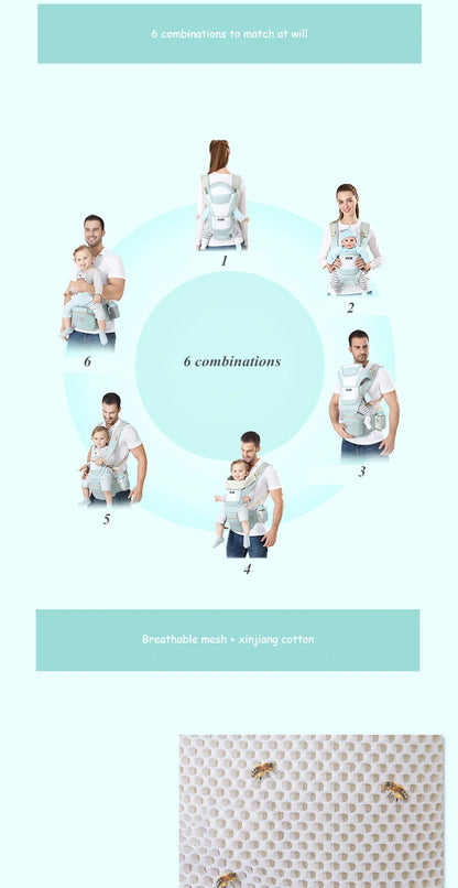 Porte-bébé - Premium & Tabouret de taille multifonctionnel