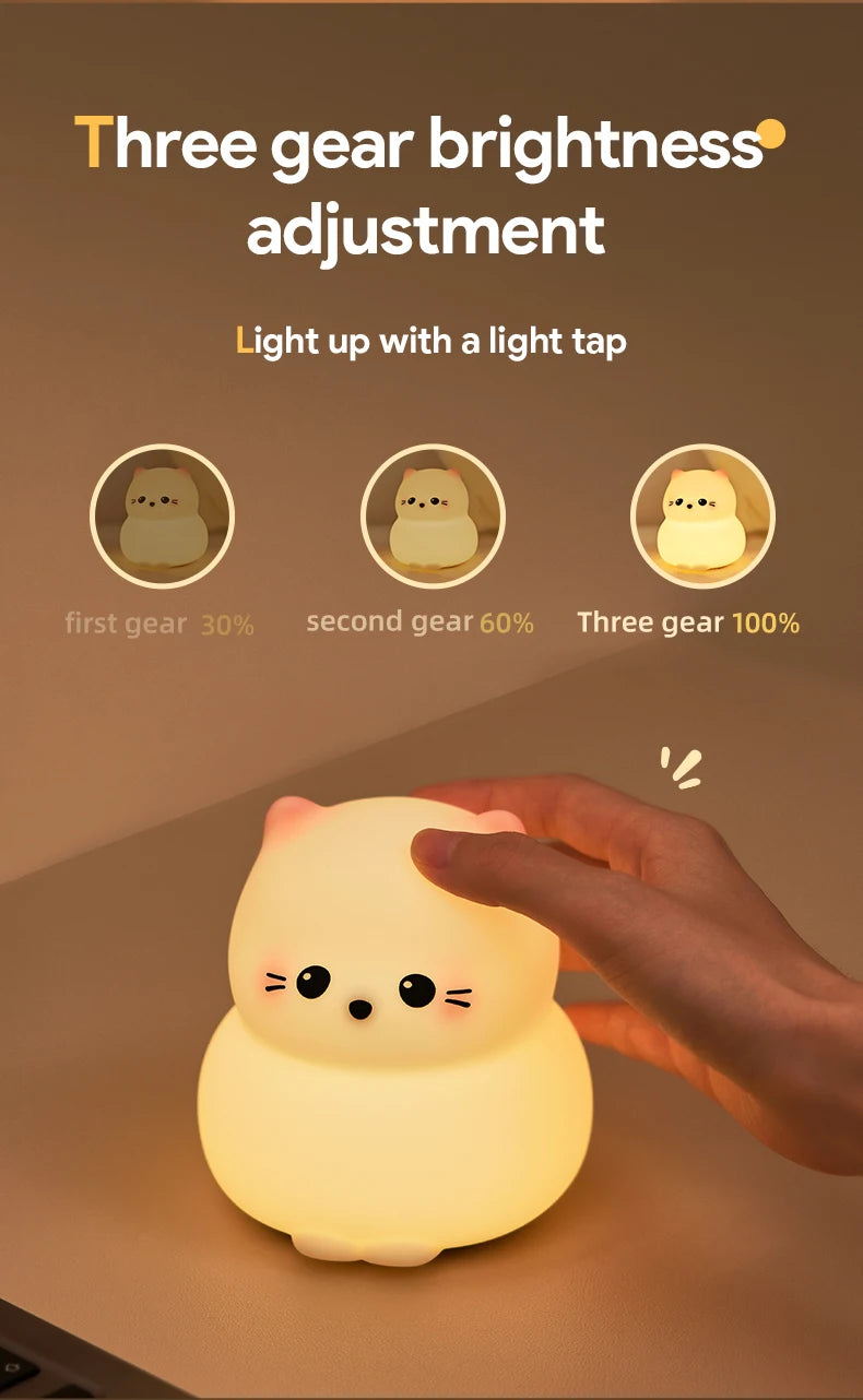 Veilleuse Bébé - Chat Kitty LED