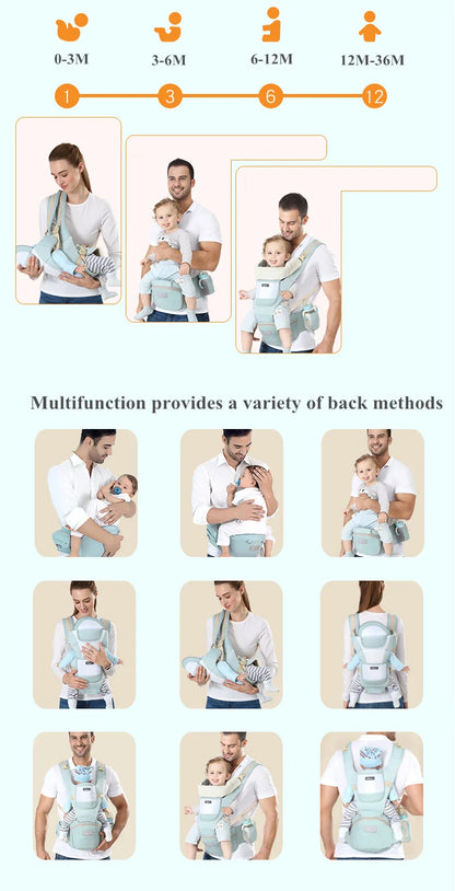 Porte-bébé - Premium & Tabouret de taille multifonctionnel