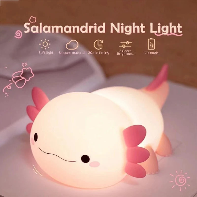 Veilleuse - LED - Axolotl -  Mignonne et Spongieuse