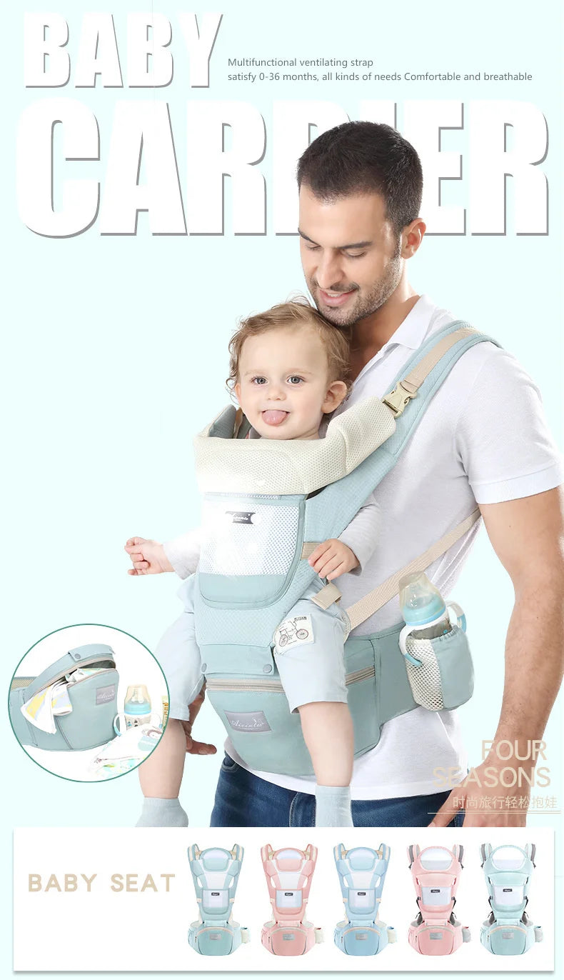 Porte-bébé - Premium & Tabouret de taille multifonctionnel