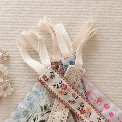 Chaîne de sucette en tissu pour bébé, Style ethnique, anneau de dentition Floral, jouets, sangles, porte-mamelon, Clips factices réglables