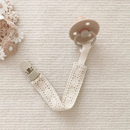 Chaîne de sucette en tissu pour bébé, Style ethnique, anneau de dentition Floral, jouets, sangles, porte-mamelon, Clips factices réglables