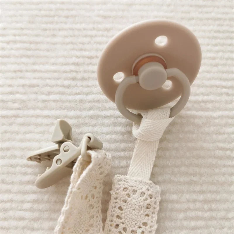 Chaîne de sucette en tissu pour bébé, Style ethnique, anneau de dentition Floral, jouets, sangles, porte-mamelon, Clips factices réglables