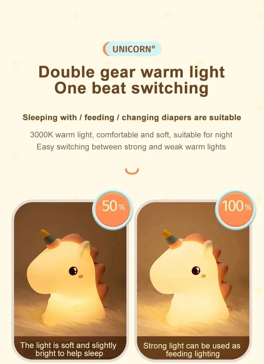 Veilleuse Bébé - Licorne  LED