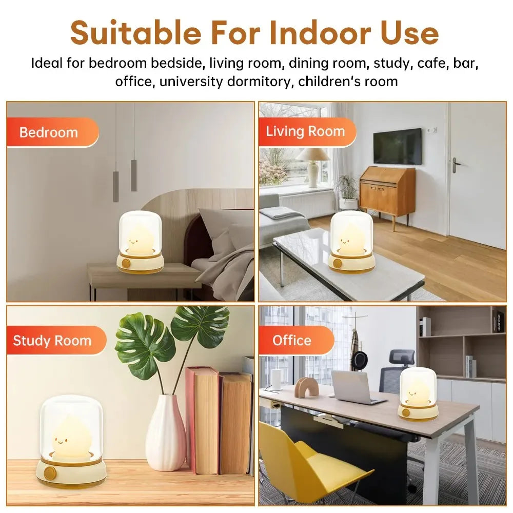 Veilleuse - LED -  Flamme en silicone