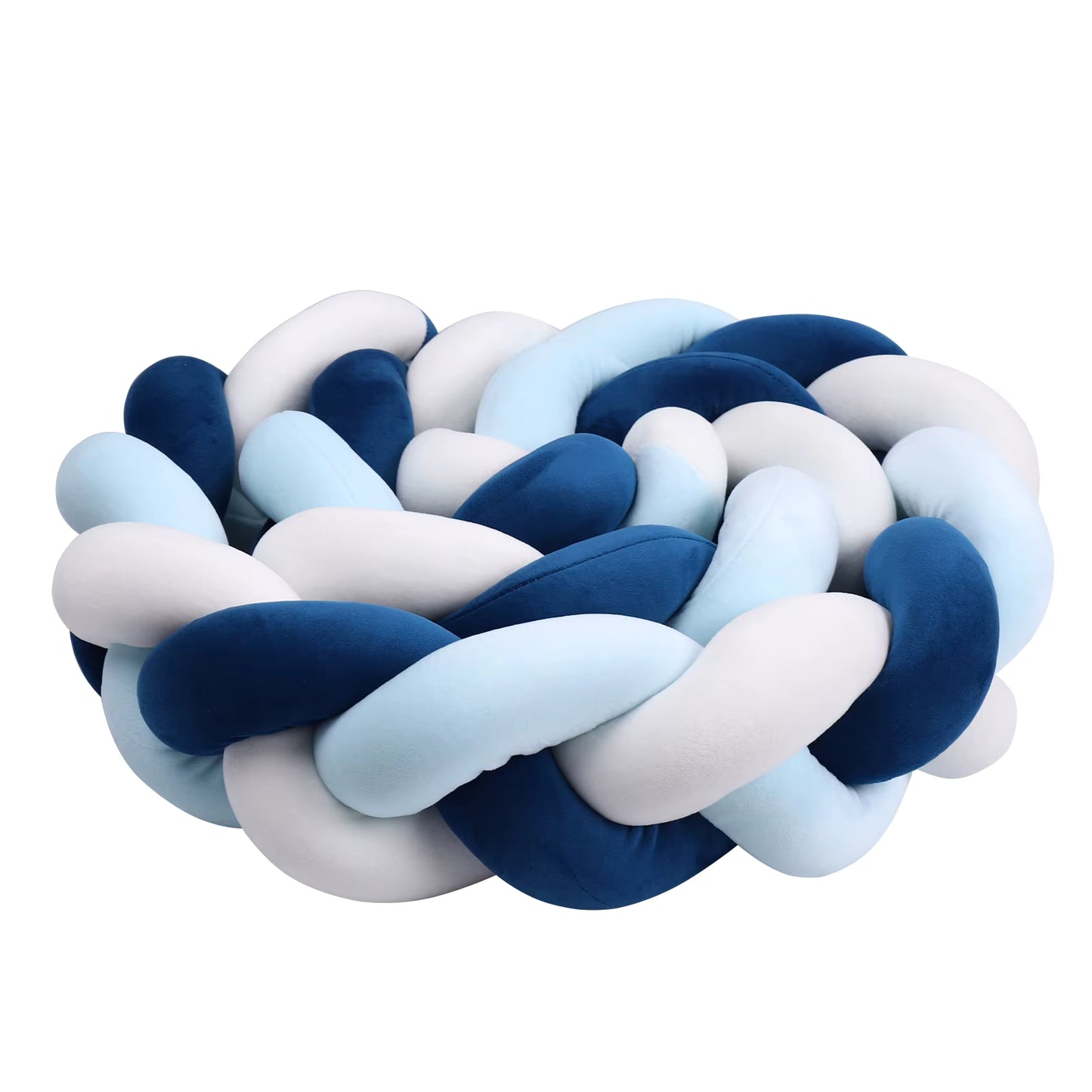 Tresse de lit  - Bleu Blanc