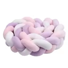 Tresse de lit - Rose Violet Blanc